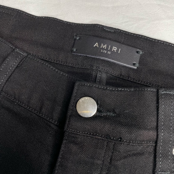 *SOLD* AMIRI Men’s Bandana Zip Knee Skinny Jeans - Picture 2 of 6
